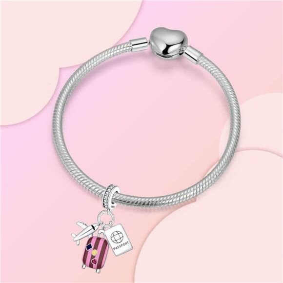 Sterling silver charm sun star moon elephant sunflower bead fit pandora bracelet - Picture 2 of 8